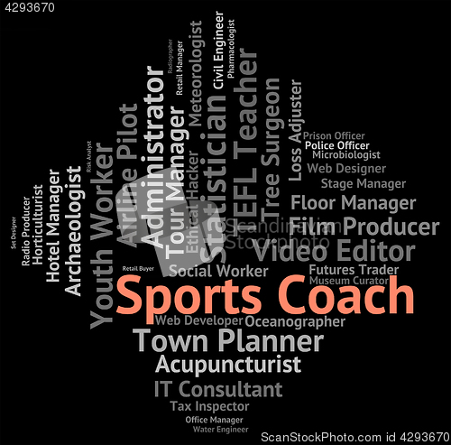Image of Sports Coach Represents Physical Activity And Education