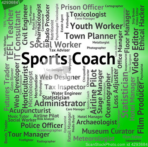 Image of Sports Coach Represents Physical Activity And Education