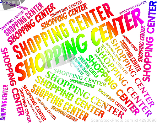 Image of Shopping Center Shows Retail Sales And Commerce