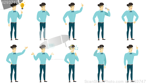 Image of Vector set of illustrations with business people.