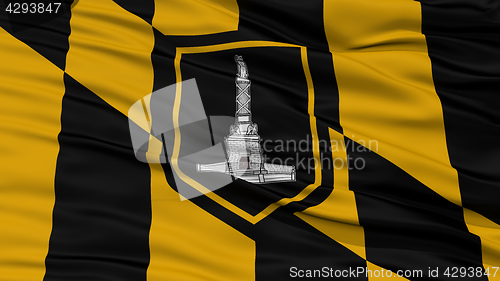 Image of Closeup of Baltimore City Flag