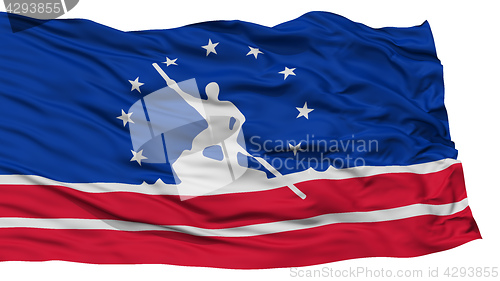 Image of Isolated Richmond Flag, Waving on White Background