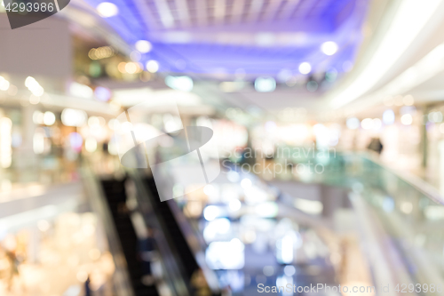 Image of Abstract bokeh and blur shopping mall and retail store