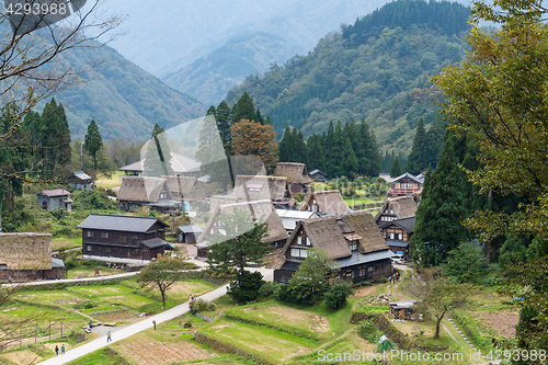 Image of Japanese village Shirakawago