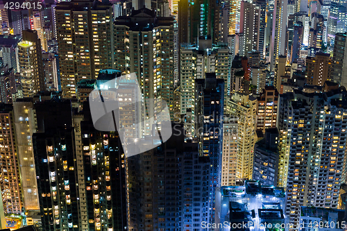 Image of Hong Kong city at night