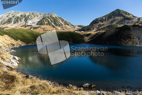 Image of Mikurigaike pond in Tateyama of Japan