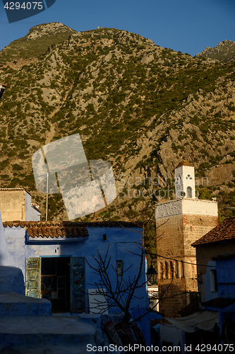 Image of Chefchaouen, the blue city in the Morocco.