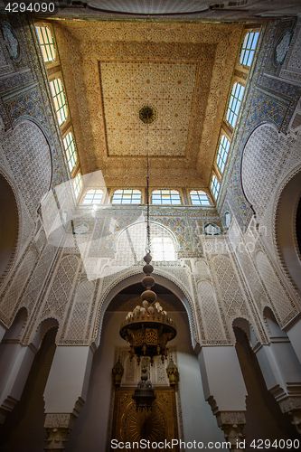 Image of Mausoleum of Moulay Idris in Meknes, Morocco.