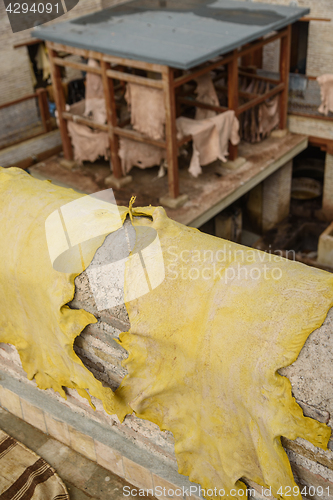 Image of Old tannery in Fez, Morocco