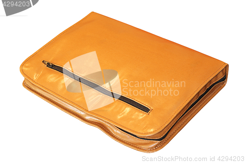 Image of leather blotter on white background