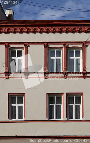 Image of windows of old building