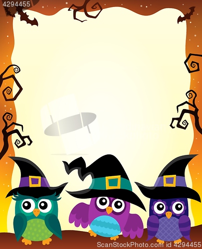 Image of Halloween image with owls theme 1