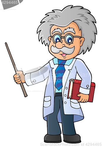 Image of Scientist with pointer theme image 1