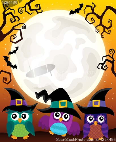 Image of Halloween image with owls theme 3