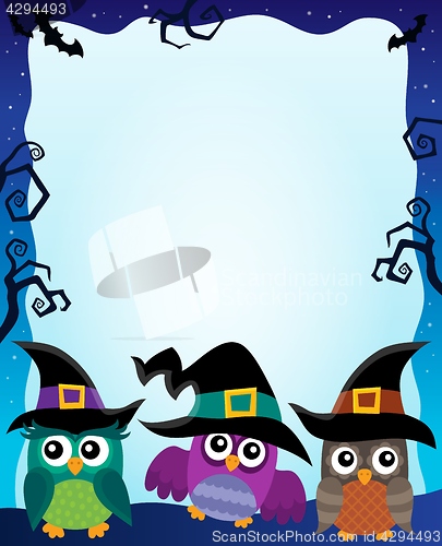 Image of Halloween image with owls theme 2