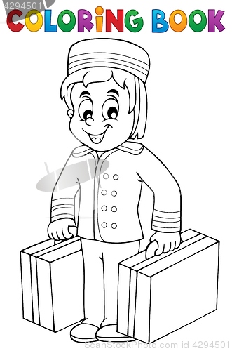 Image of Coloring book hall porter theme 1