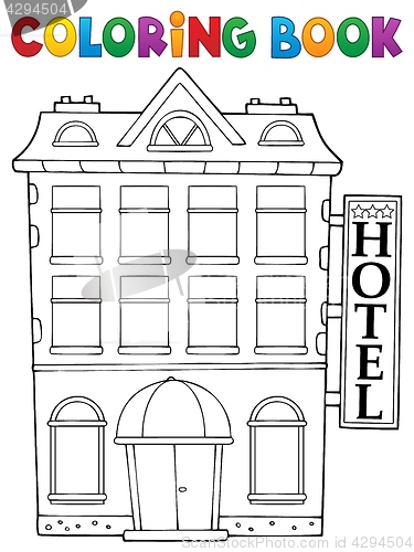 Image of Coloring book hotel theme 1