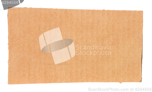 Image of Piece of corrugated cardboard