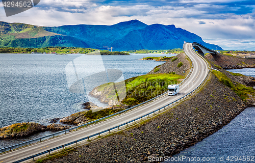 Image of Atlantic Ocean Road Caravan car.