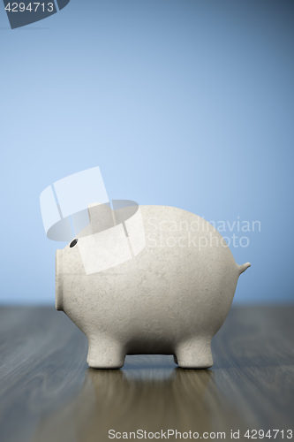 Image of papier mache piggy bank background