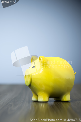 Image of yellow piggy bank background