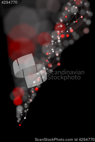 Image of a red colored bokeh background