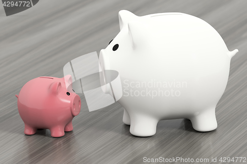 Image of two piggy banks