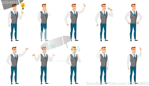 Image of Vector set of illustrations with business people.