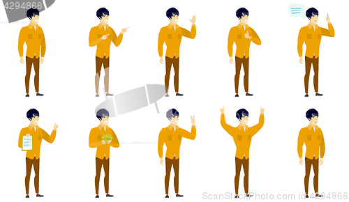 Image of Vector set of illustrations with business people.