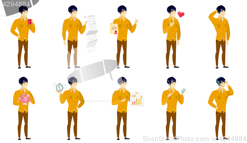 Image of Vector set of illustrations with business people.