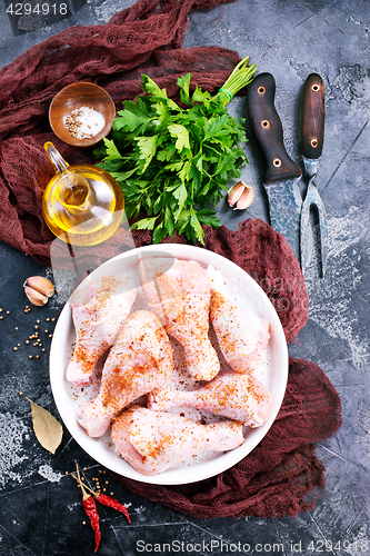 Image of raw chicken legs