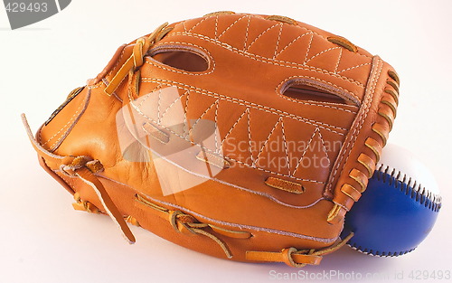 Image of baseball glove and ball
