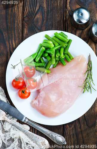 Image of chicken fillet with vegetables