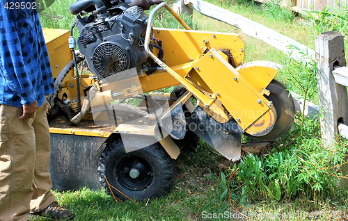 Image of Tree stump machine.