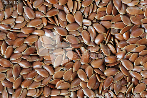 Image of Flax seeds background