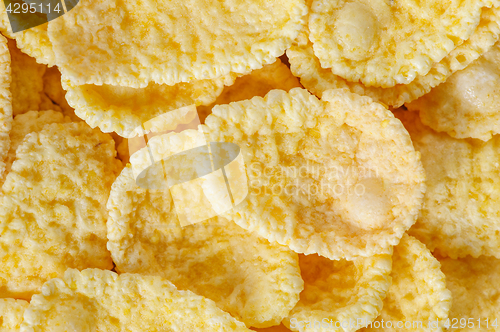 Image of Cornflakes macro closeup