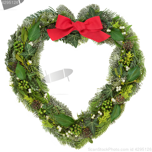 Image of Heart Shaped Wreath Decoration