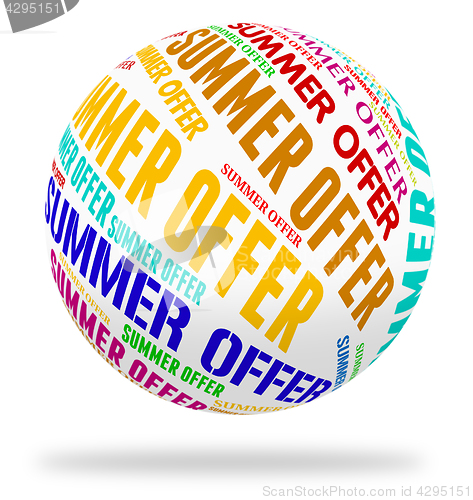 Image of Summer Offer Means Hot Weather And Bargain