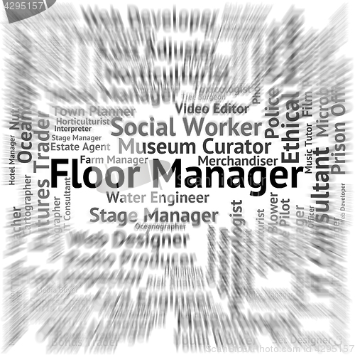 Image of Floor Manager Means Live Event And Employment