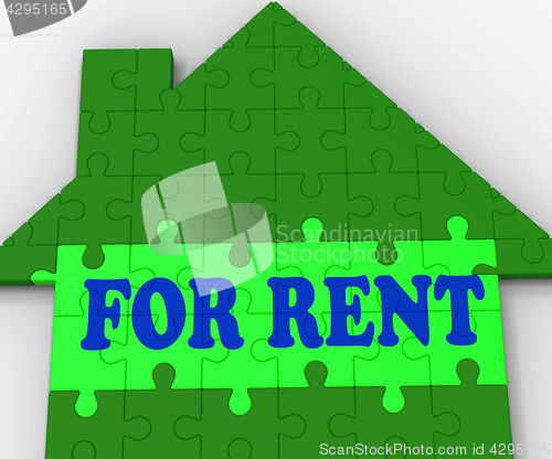 Image of For Rent House Shows Rental Estate Agents