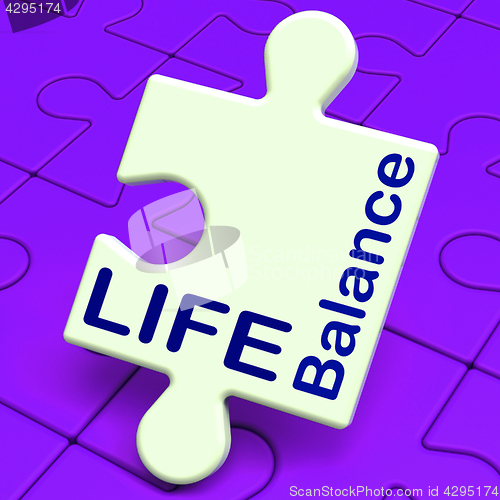 Image of Life Balance Means Family Career And Health