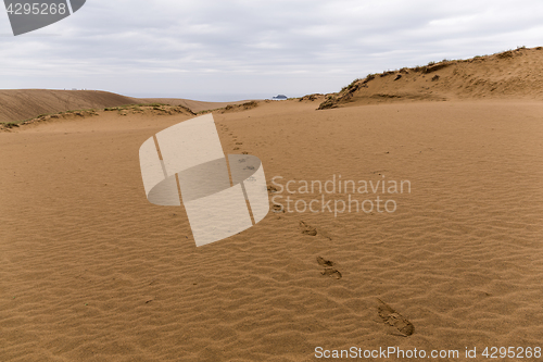 Image of Foot step on sand