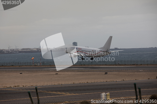 Image of ARECIFE, SPAIN - APRIL, 15 2017: Boeing 737 - 300 of Cobrex Tran