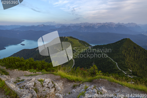 Image of View from top of Herzogstand, Bavaria, Germany