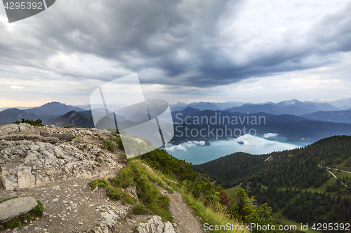 Image of View from top of Herzogstand, Bavaria, Germany