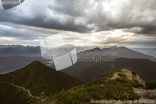 Image of View from top of Herzogstand, Bavaria, Germany