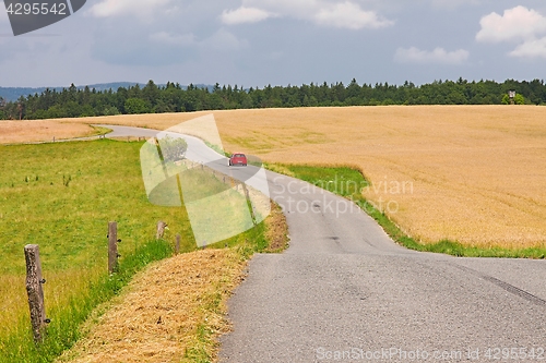 Image of Road through farmlands