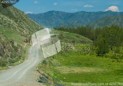 Image of Extreme road in mountains