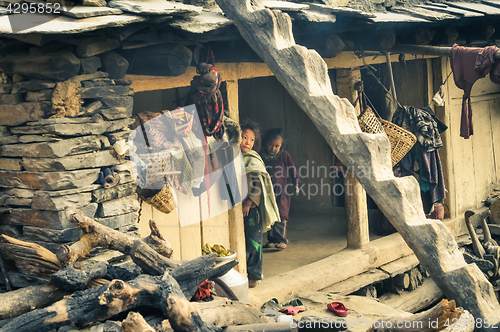 Image of Two children in Nepal