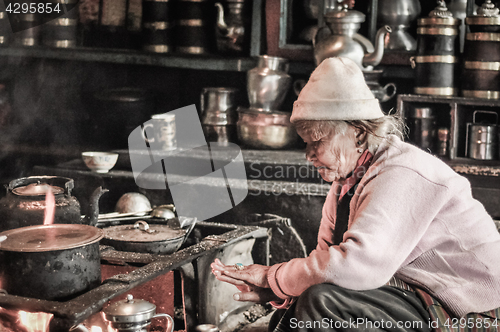 Image of Woman with ring in Nepal